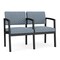 Lesro Lenox 2 Seat Tandem Seating W/ Arm, 43.5 in W 24.5 in L 32 in H LS2103 - alternate 1